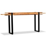 Vidaxl table console bois de r�cup�ration massif r�glable