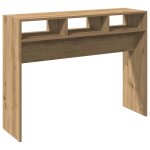 Vidaxl table console ch�ne artisanal 105x30x80 cm bois d'ing�nierie