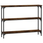 Vidaxl table console chêne fumé 100x22, 5x75 cm bois d'ingénierie Vidaxl table console chêne fumé 100x22, 5x75 cm bois d'ingénierie