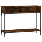 Vidaxl table console chne fum 100x30, 5x75 cm bois d'ingnierie