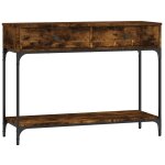 Vidaxl table console ch�ne fum� 100x34, 5x75 cm bois d'ing�nierie