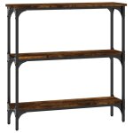 Vidaxl table console chne fum 75x22, 5x75 cm bois d'ingnierie