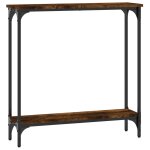Vidaxl table console chêne fumé 75x22, 5x75 cm bois d'ingénierie Vidaxl table console chêne fumé 75x22, 5x75 cm bois d'ingénierie