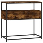 Vidaxl table console chêne fumé 75x40x75 cm bois d'ingénierie Vidaxl table console chêne fumé 75x40x75 cm bois d'ingénierie