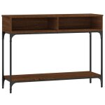 Vidaxl table console chne marron 100x30, 5x75 cm bois d'ingnierie