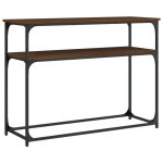 Vidaxl table console chêne marron 100x35, 5x75 cm bois d'ingénierie Vidaxl table console chêne marron 100x35, 5x75 cm bois d'ingénierie