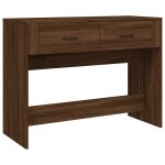 Vidaxl table console chne marron 100x39x75 cm bois d'ingnierie