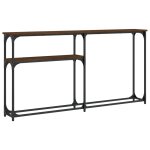 Vidaxl table console ch�ne marron 145x22, 5x75 cm bois d'ing�nierie