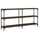 Vidaxl table console chne marron 150x29x75 cm bois d'ingnierie