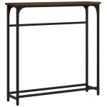 Vidaxl table console ch�ne marron 75x19, 5x75 cm bois d'ing�nierie