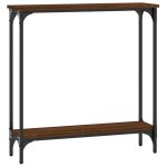 Vidaxl table console chne marron 75x22, 5x75 cm bois d'ingnierie