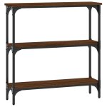 Vidaxl table console chêne marron 75x22, 5x75 cm bois d'ingénierie Vidaxl table console chêne marron 75x22, 5x75 cm bois d'ingénierie