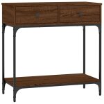 Vidaxl table console chne marron 75x34, 5x75 cm bois d'ingnierie