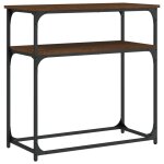 Vidaxl table console chne marron 75x35, 5x75 cm bois d'ingnierie