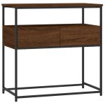 Vidaxl table console chêne marron 75x40x75 cm bois d'ingénierie Vidaxl table console chêne marron 75x40x75 cm bois d'ingénierie