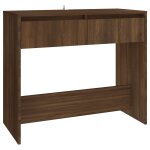 Vidaxl table console chne marron 89x41x76, 5 cm bois d'ingnierie