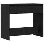 Vidaxl table console ch�ne noir 89x41x76, 5 cm bois d'ing�nierie