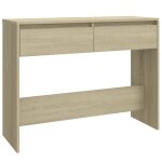 Vidaxl table console ch�ne sonoma 100x35x76, 5 cm bois d'ing�nierie