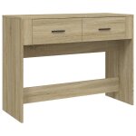 Vidaxl table console ch�ne sonoma 100x39x75 cm bois d'ing�nierie