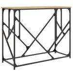 Vidaxl table console chne sonoma 100x40x80 cm bois d'ingnierie