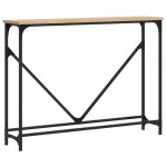 Vidaxl table console chne sonoma 102x22, 5x75 cm bois d'ingnierie