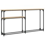 Vidaxl table console ch�ne sonoma 145x22, 5x75 cm bois d'ing�nierie