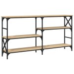 Vidaxl table console ch�ne sonoma 150x29x76, 5 cm bois d'ing�nierie