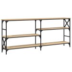 Vidaxl table console ch�ne sonoma 180x29x76, 5 cm bois d'ing�nierie