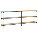 Vidaxl table console ch�ne sonoma 200 x 29 x 75 cm bois d'ing�nierie