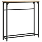 Vidaxl table console chne sonoma 75x19, 5x75 cm bois d'ingnierie