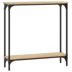 Vidaxl table console chne sonoma 75x22, 5x75 cm bois d'ingnierie