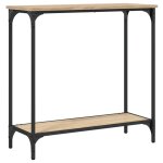 Vidaxl table console chne sonoma 75x30, 5x75 cm bois d'ingnierie