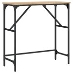 Vidaxl table console ch�ne sonoma 75x32x75 cm bois d'ing�nierie
