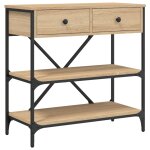 Vidaxl table console chêne sonoma 75x34, 5x75 cm bois d'ingénierie Vidaxl table console chêne sonoma 75x34, 5x75 cm bois d'ingénierie
