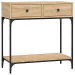 Vidaxl table console chêne sonoma 75x34, 5x75 cm bois d'ingénierie Vidaxl table console chêne sonoma 75x34, 5x75 cm bois d'ingénierie