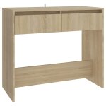 Vidaxl table console chne sonoma 89x41x76, 5 cm bois d'ingnierie