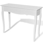 Vidaxl table de console et coiffeuse blanc Vidaxl table de console et coiffeuse blanc