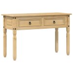Vidaxl table console corona 115x46x73 cm bois de pin massif