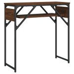 Vidaxl table console avec �tag�re ch�ne marron 75x30x75 cm