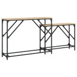 Vidaxl tables console gigognes 2 pcs ch�ne sonoma bois d'ing�nierie