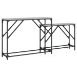Vidaxl tables console gigognes 2 pcs sonoma gris bois d'ingnierie