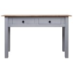 Vidaxl table console gris 110x40x72 cm pin solide gamme panama Vidaxl table console gris 110x40x72 cm pin solide gamme panama