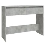 Vidaxl table console gris bton 100x35x76, 5 cm bois d'ingnierie