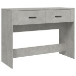 Vidaxl table console gris bton 100x39x75 cm bois d'ingnierie
