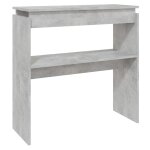Vidaxl table console gris béton 80x30x80 cm aggloméré Vidaxl table console gris béton 80x30x80 cm aggloméré