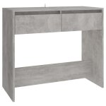 Vidaxl table console gris b�ton 89x41x76, 5 cm bois d'ing�nierie