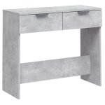 Vidaxl table console gris bton 90x36x75 cm bois d'ingnierie