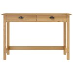 Vidaxl table console hill range avec 2 tiroirs 110x45x74 cm pin solide Vidaxl table console hill range avec 2 tiroirs 110x45x74 cm pin solide