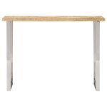 Vidaxl table console � live edge 105x33x76 cm bois de manguier massif