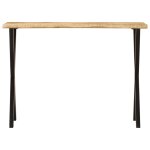 Vidaxl table console � live edge 105x33x76 cm bois de manguier massif